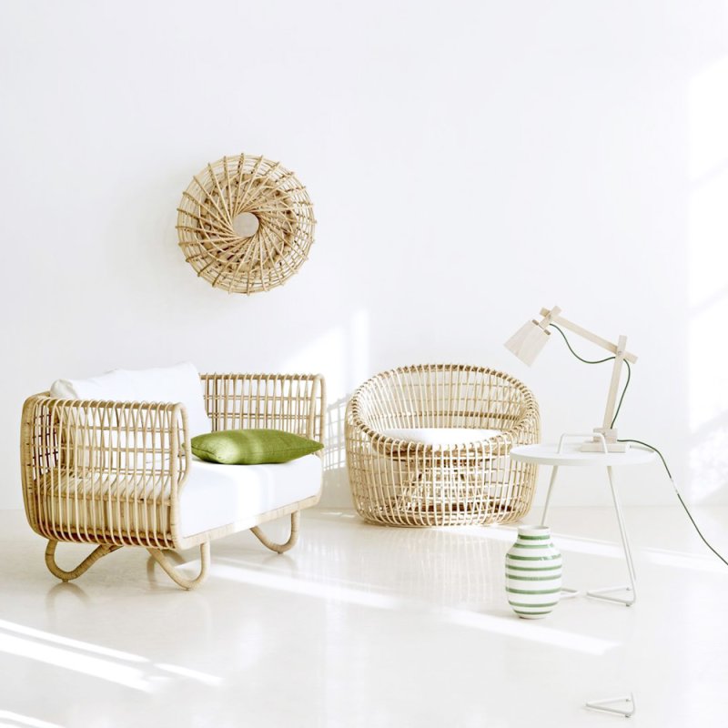 Wicker things in the interior