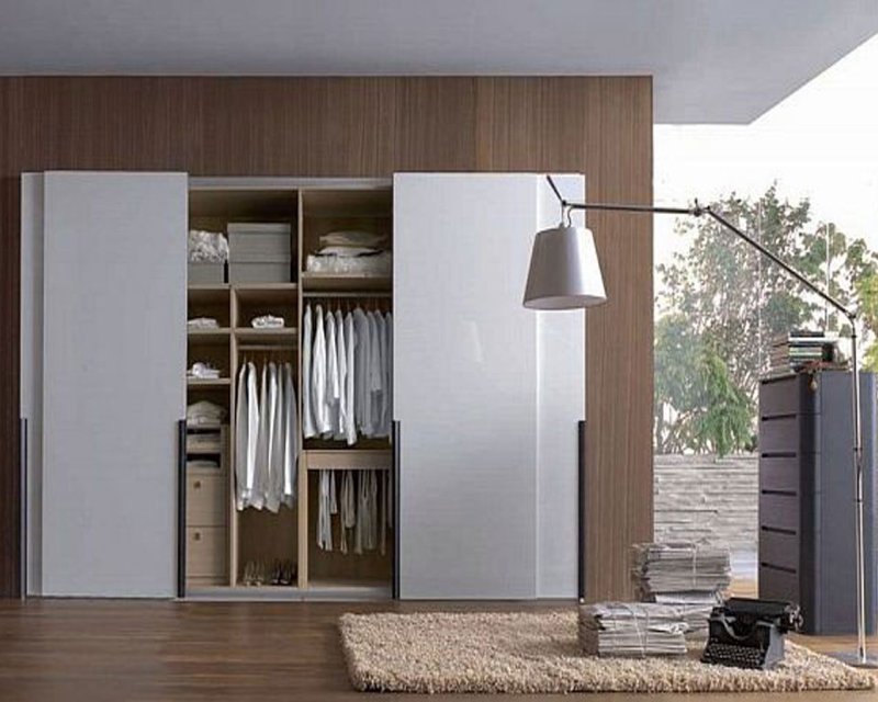 Swing cabinet in a modern style bedroom