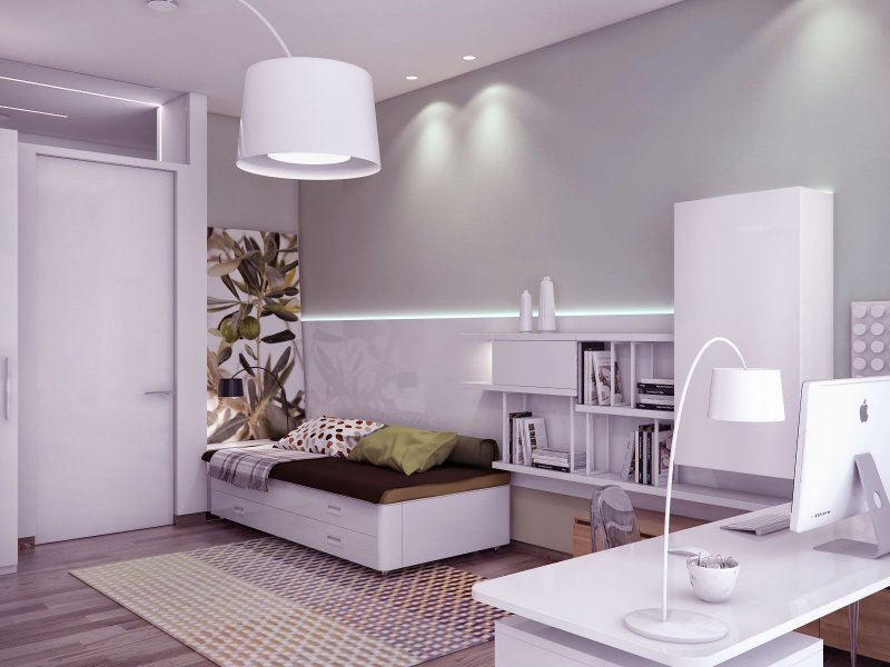 The interior of teenage rooms in a modern style