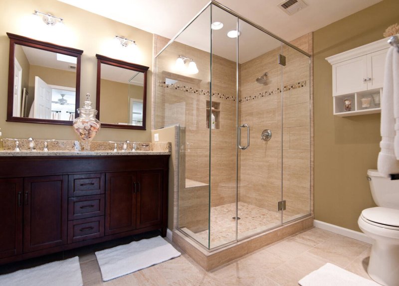 Shower in a private house