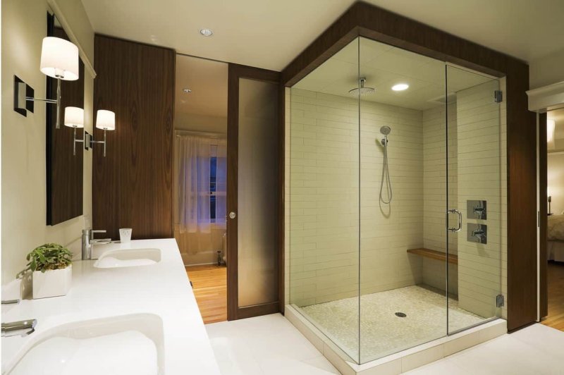 Shower in the house design