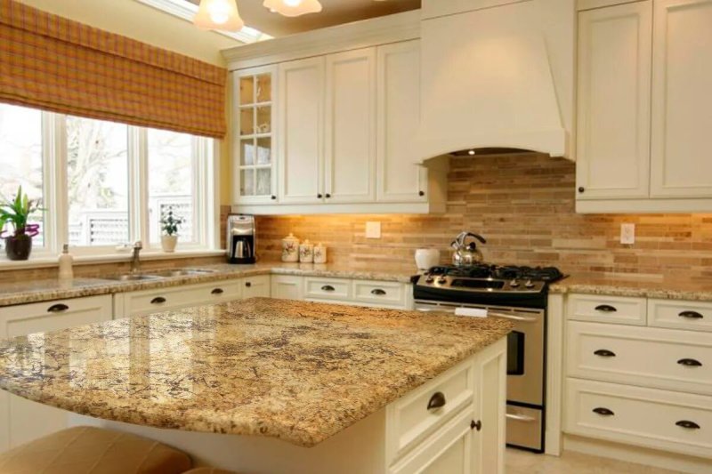 Marble countertop for the kitchen