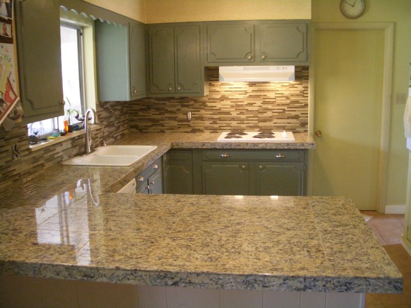 Artificial stone countertop for the kitchen