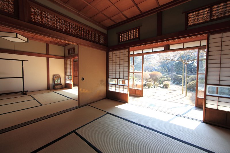 Traditional Japanese house inside