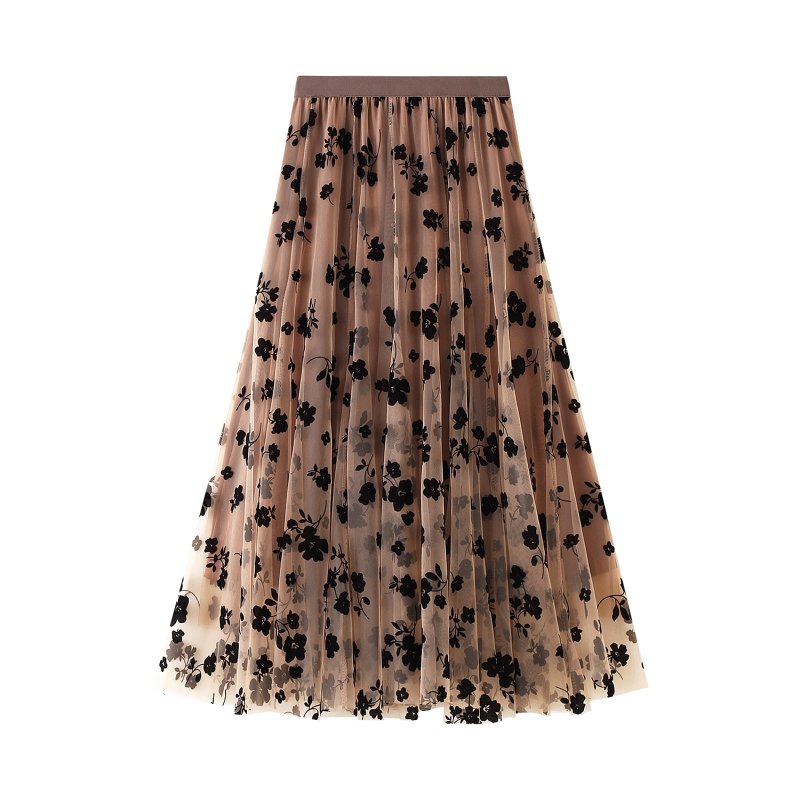 Women's skirt with floral print