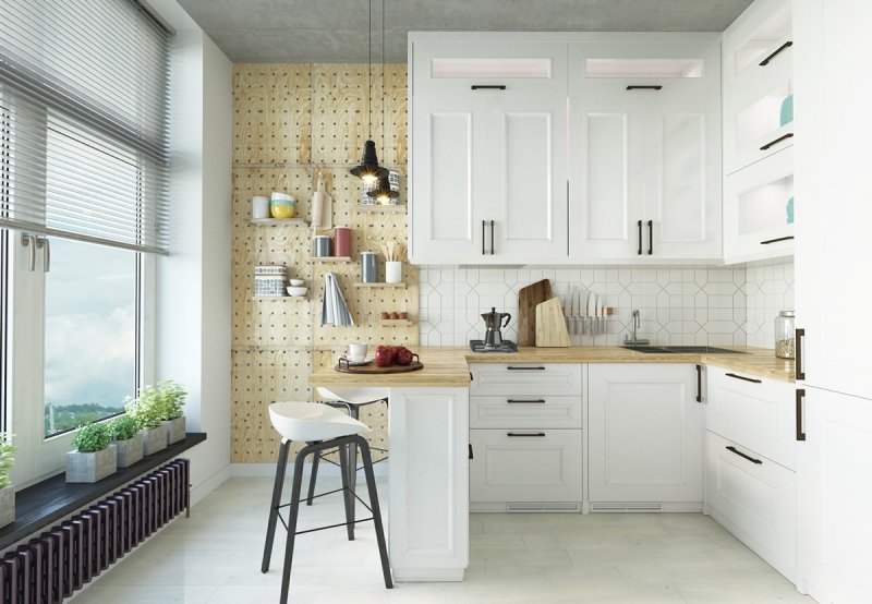 Kitchen interior Scandinavian style