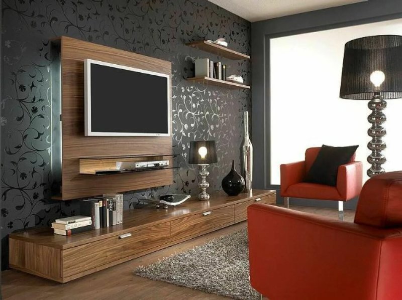 Wall with TV