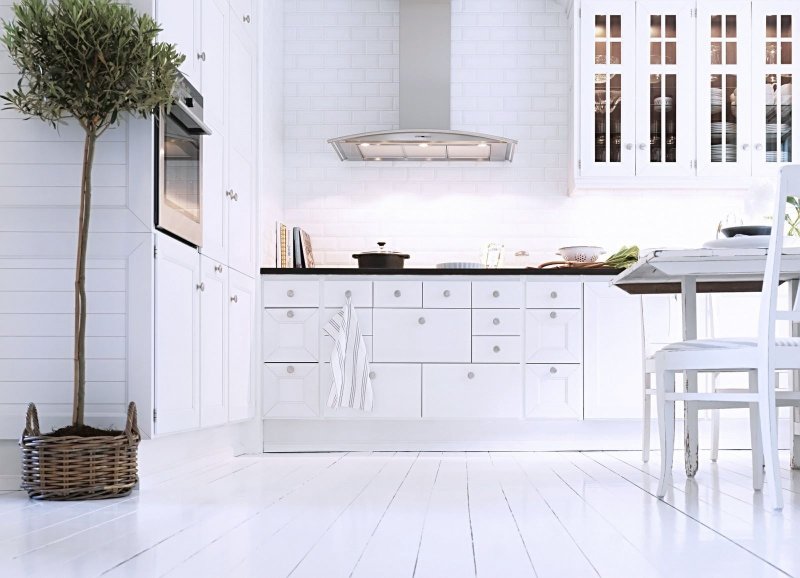 Scandinavian kitchen white