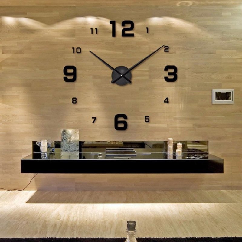 Stylish clock on the wall