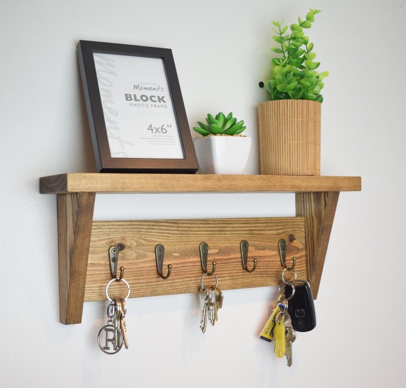 Shelf for keys in the hallway