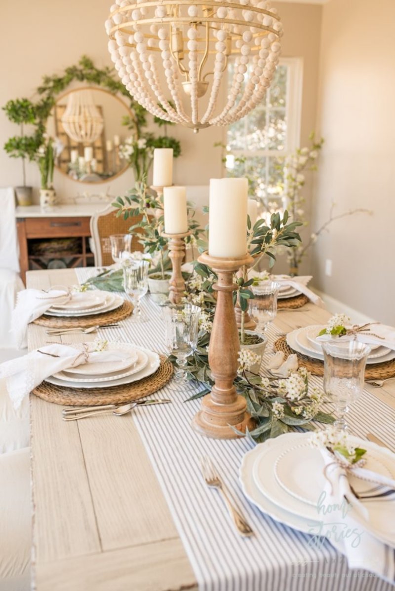 Decoration of the dining table