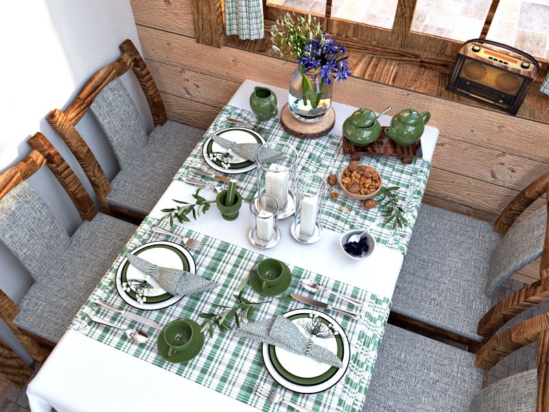 Serving the eco -style table