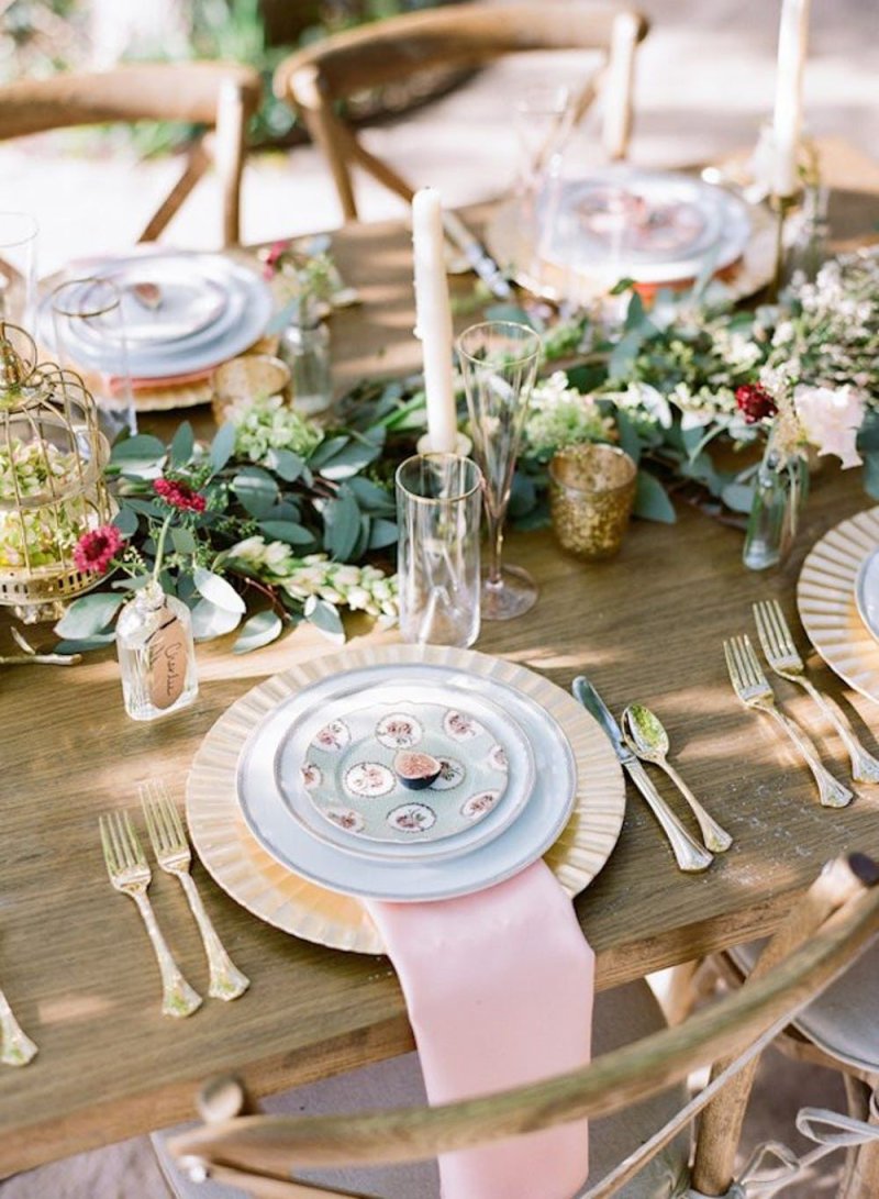 Wedding table setting