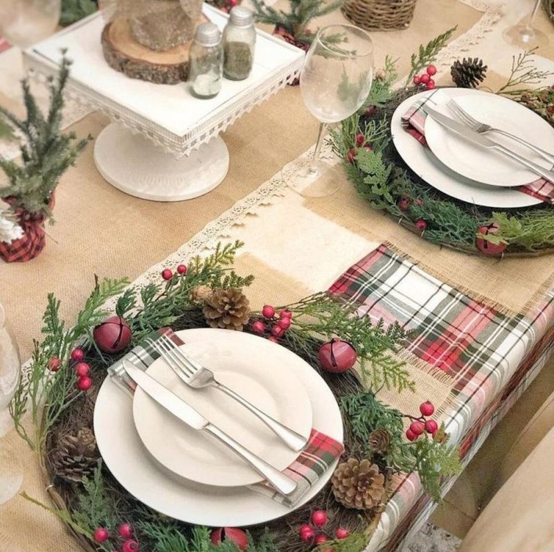 Table setting for the new year