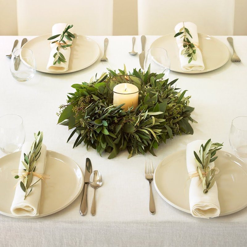 Eco -style table setting