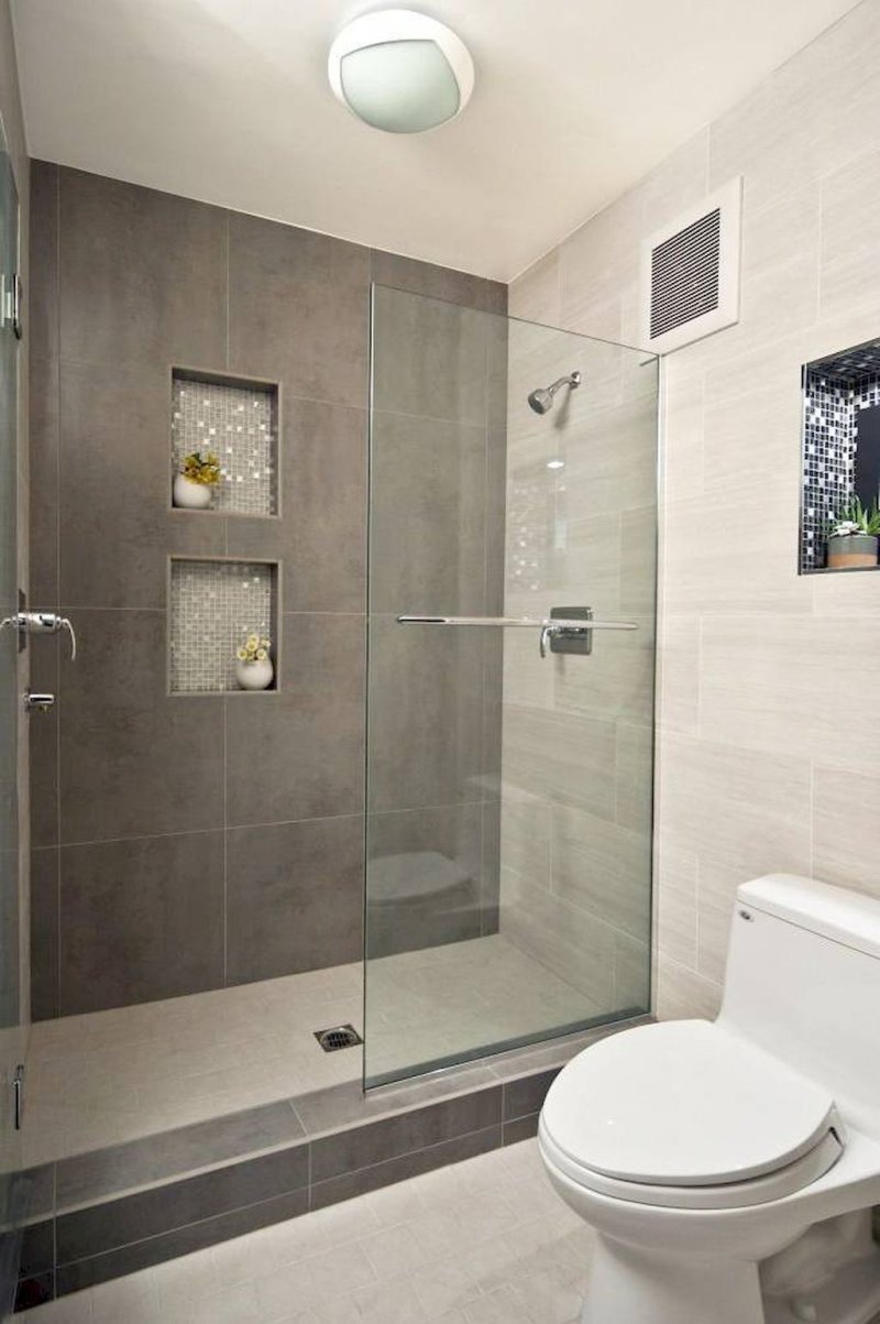 Bathroom design with shower partition