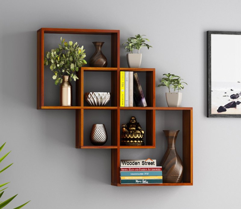 Wall -mounted decorative shelves for interior