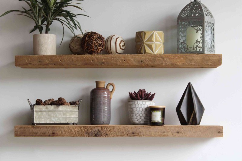 Original shelves in the style of rustic