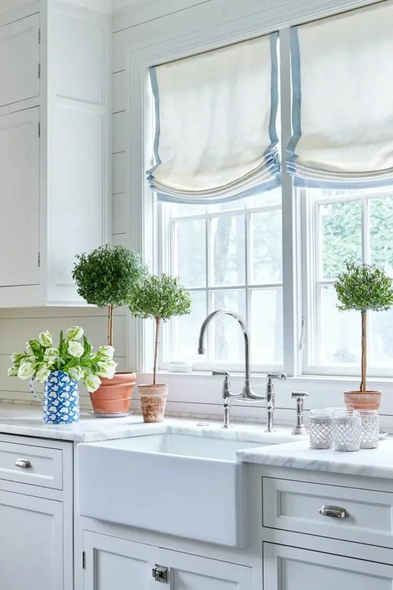 Kitchen in the style of Provence with the window