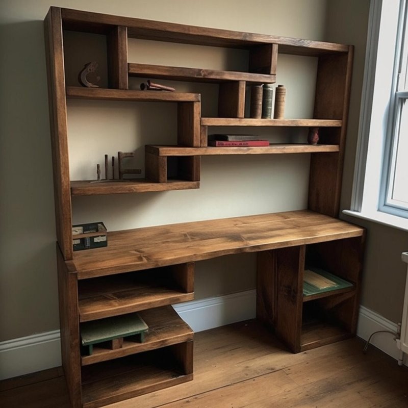 Shelves made of wood