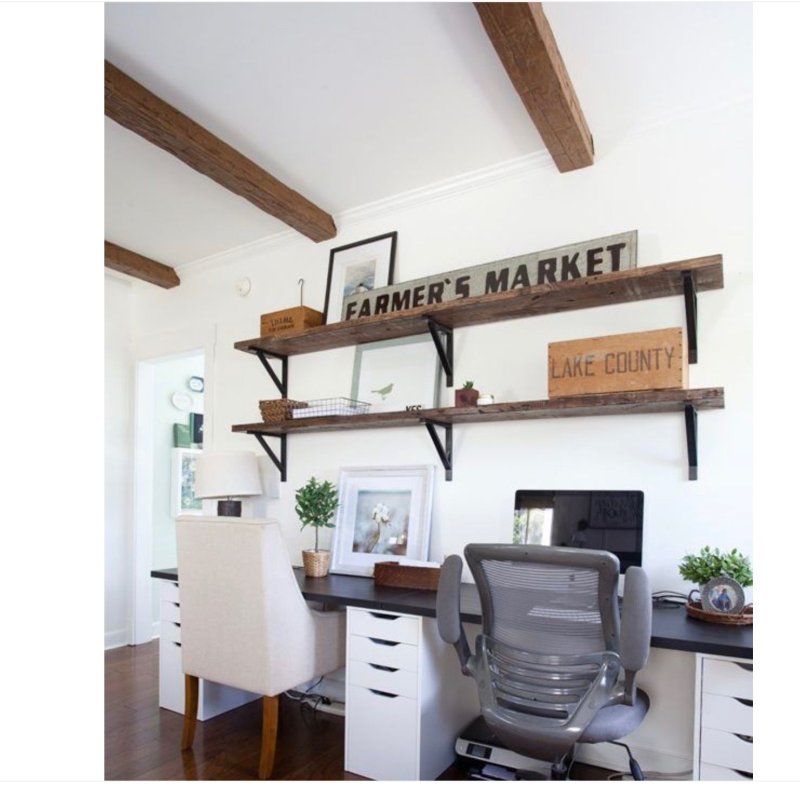 Stylish shelf made of wood