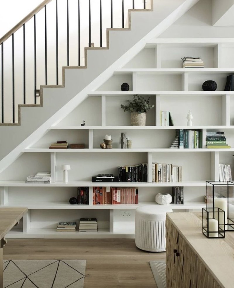 A closet under the stairs