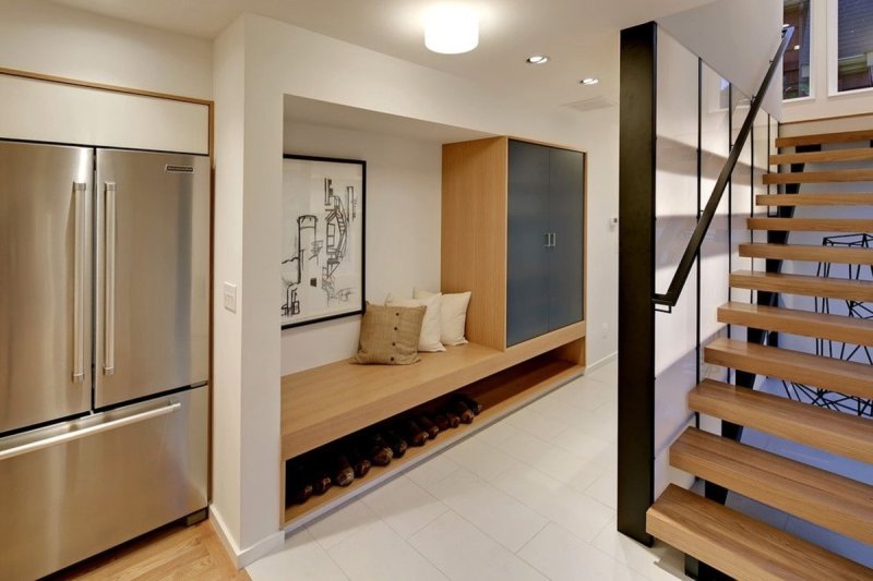 Interior hallway in a modern style