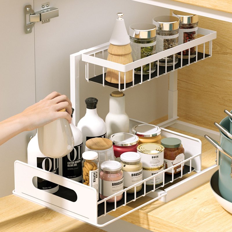 Organizer for the kitchen of the sliding