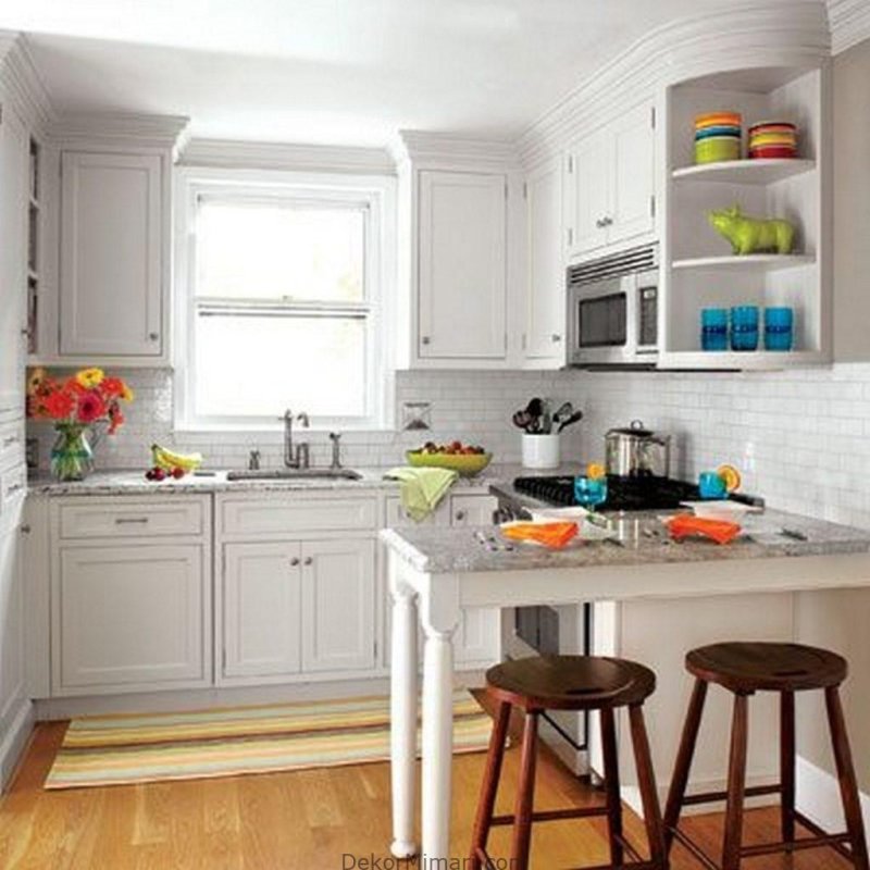 Small passing kitchen interior