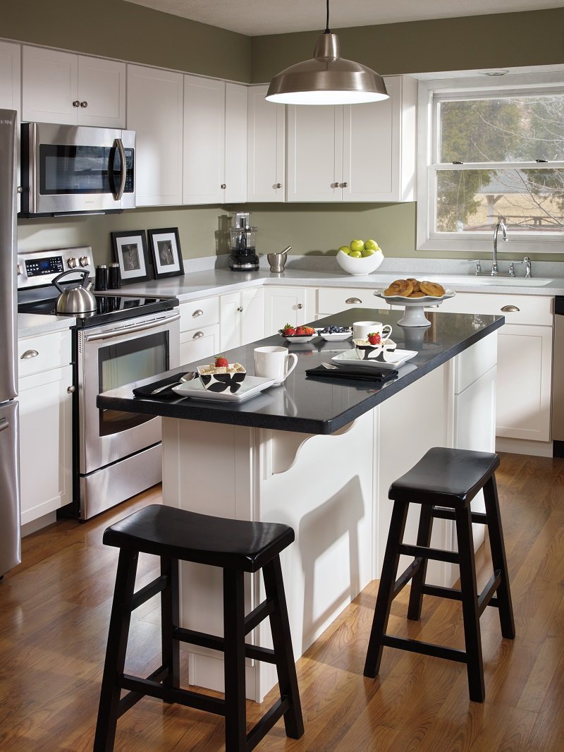 Kitchen island with a dining Ikea zone