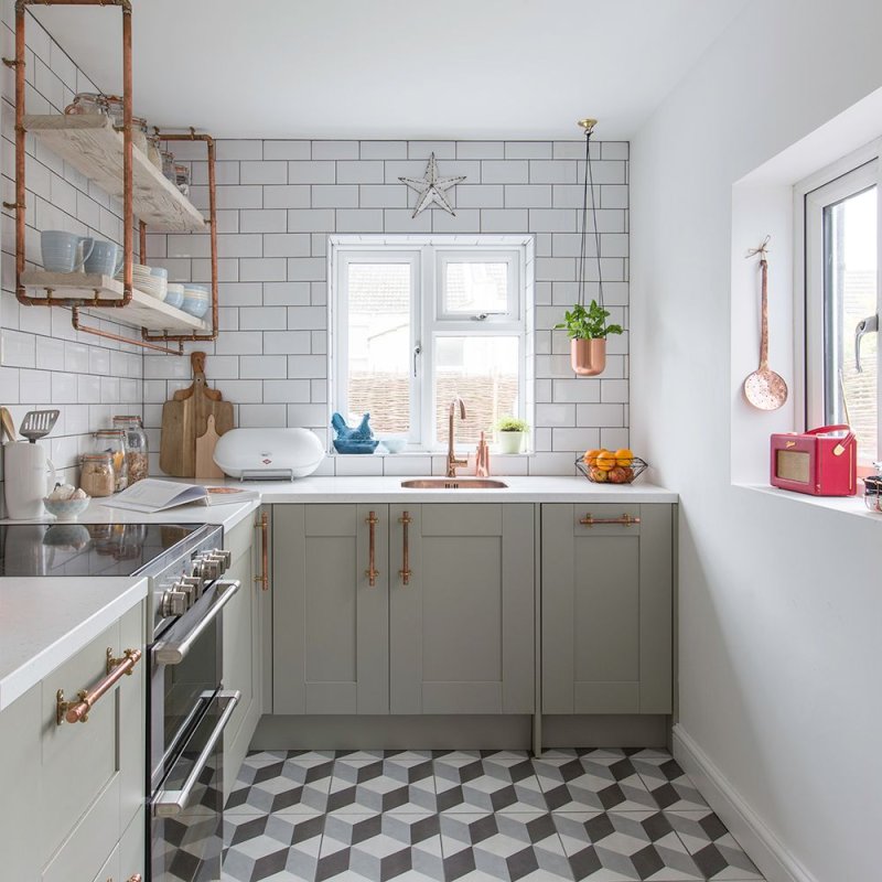 Small kitchen in the Scandinavian style