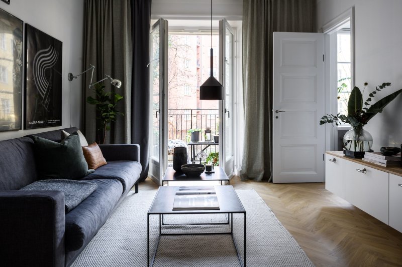 Scandinavian style in the interior of the apartment