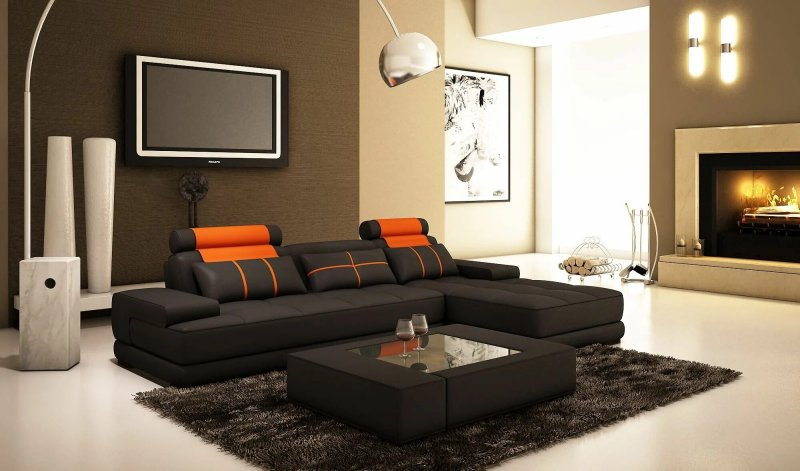 Living room sofa in modern style