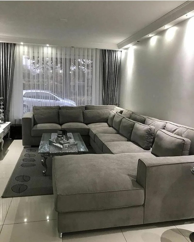 Modern sofa in the interior