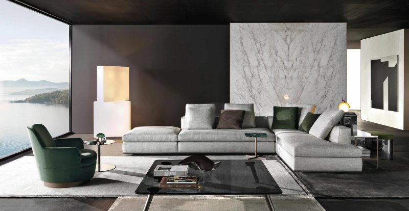 Italian sofas in a modern style