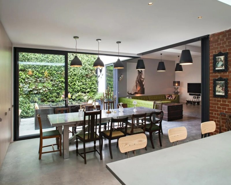 Dining room loft in the house