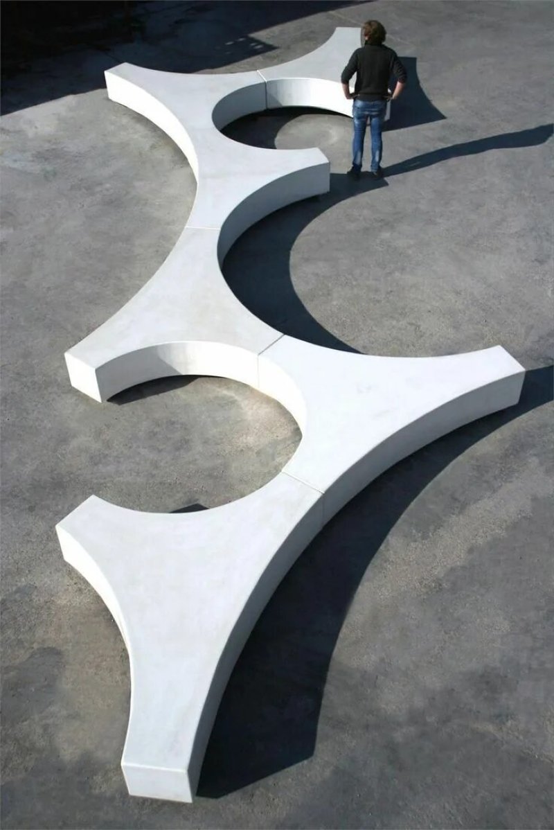 Concrete's designer bench