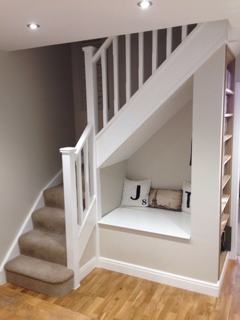 A closet under the stairs