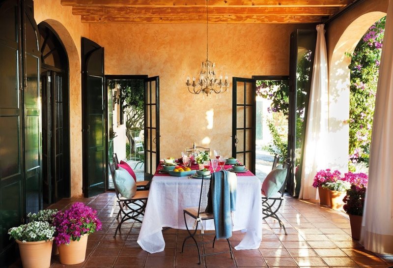 Villa in the Mediterranean style veranda