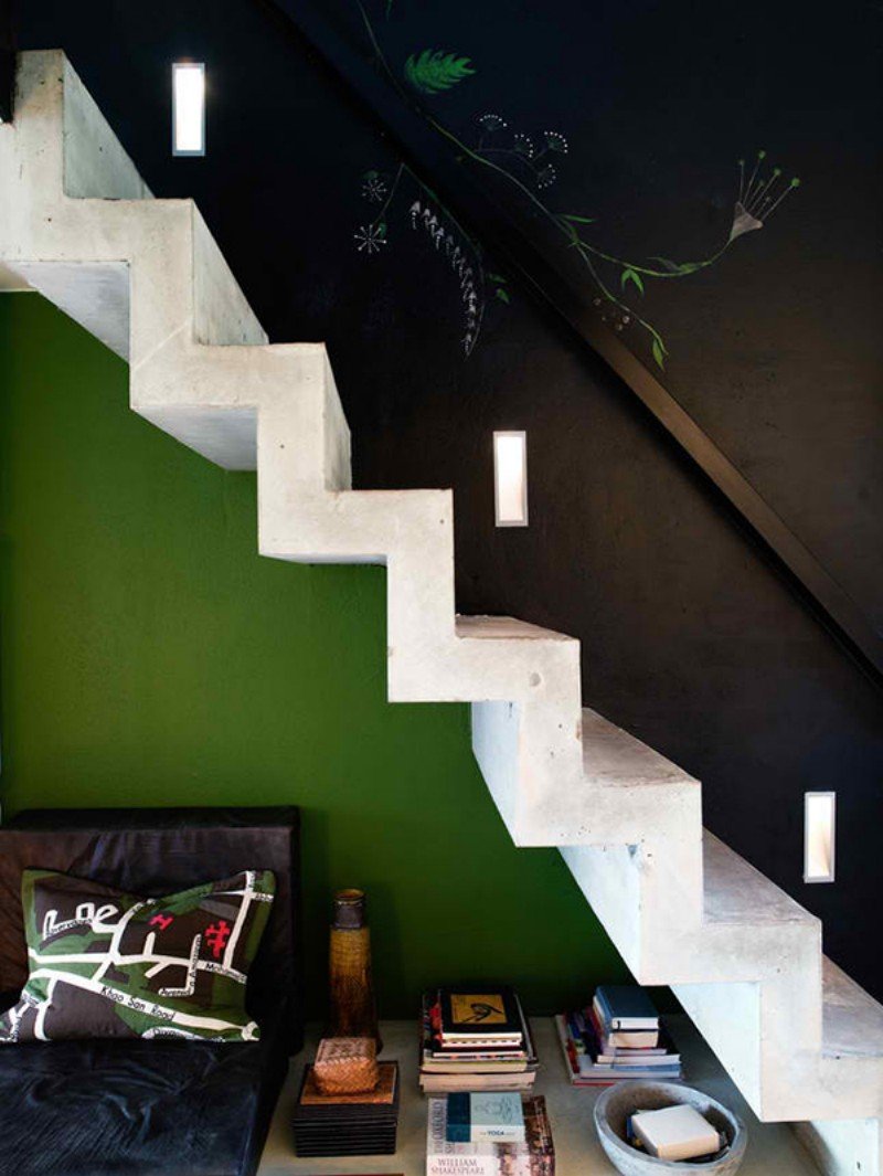 Modern stairs in the interior