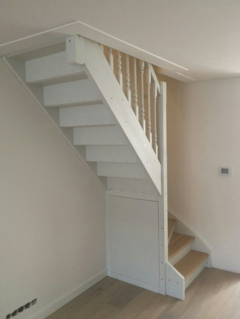 A small staircase on the attic