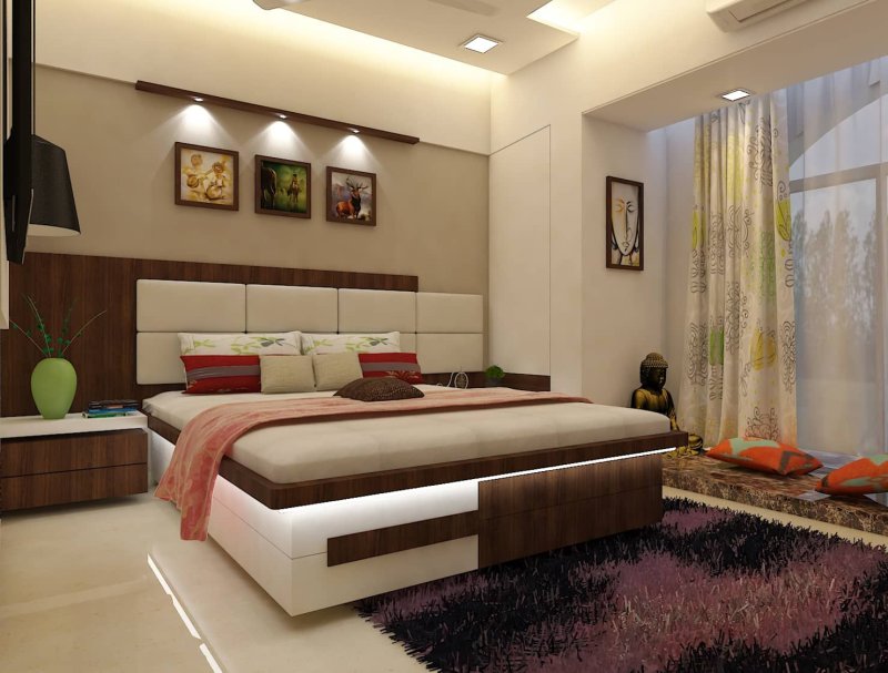 Bedrooms in modern style