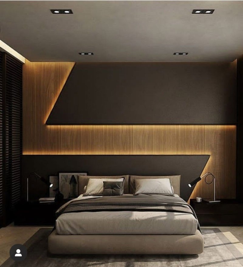 The interior of the bedrooms in a modern style