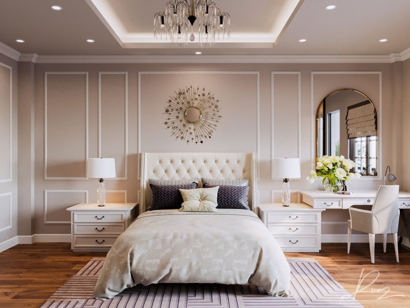 Neoclassic style bedrooms