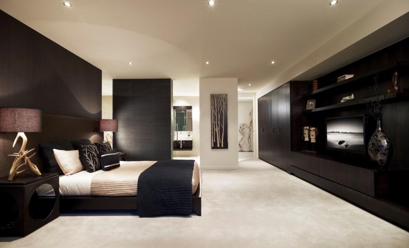 Bedrooms in modern style