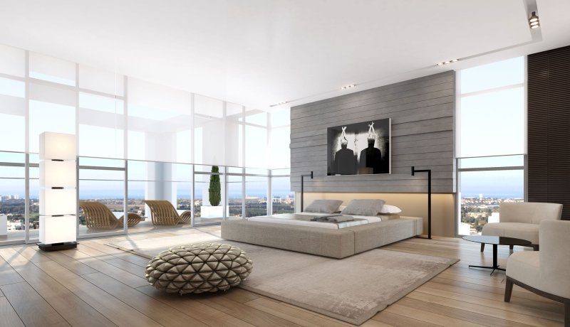 Bedrooms in modern style