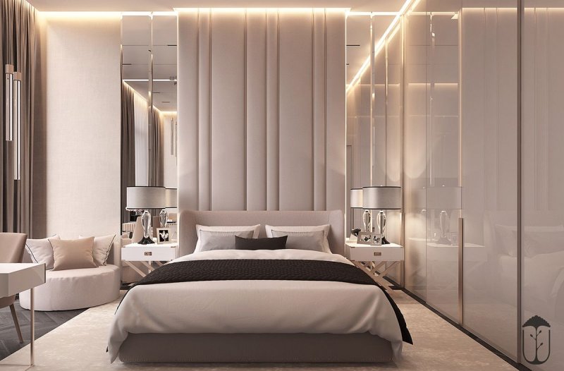 Bedrooms in modern style