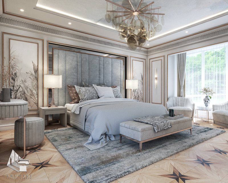 Contemporary classic bedroom