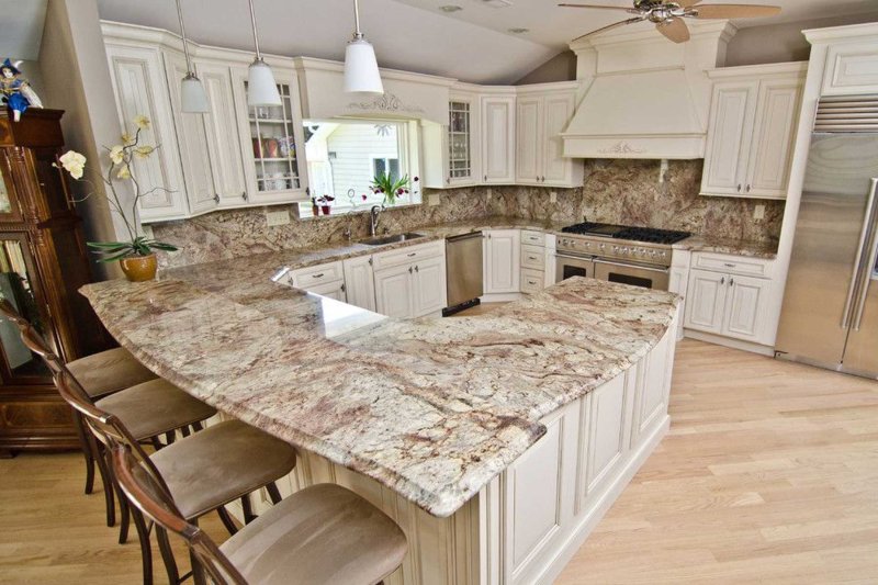 Marble Greek countertop cedar