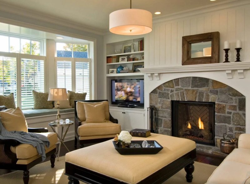 Living rooms with fireplace